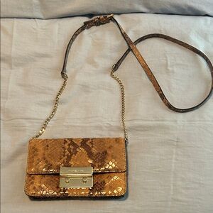 Michael Kors Metallic Gold Crossbody Bag